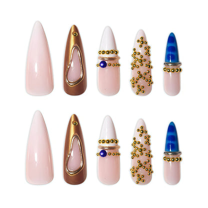 Künstlerische Glamour Nagelverlängerungen Brehn