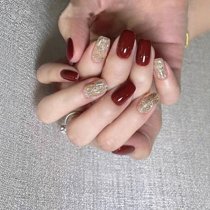 Glitzernde Acryl-Nagelkunst-Verstärkungen Brehn