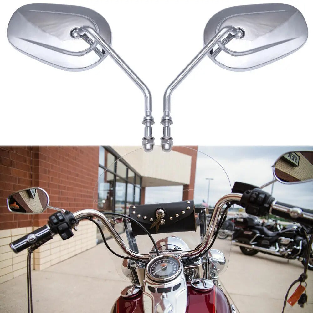 Verstellbare Motorrad Rückspiegel mit Hochwertigem Chromfinish Brehn