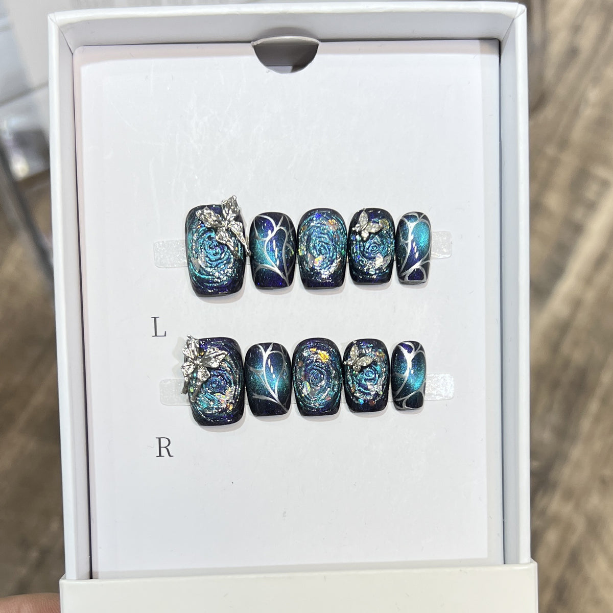 Galaxy-Themen-Nagelkunst-Verlängerungen Brehn
