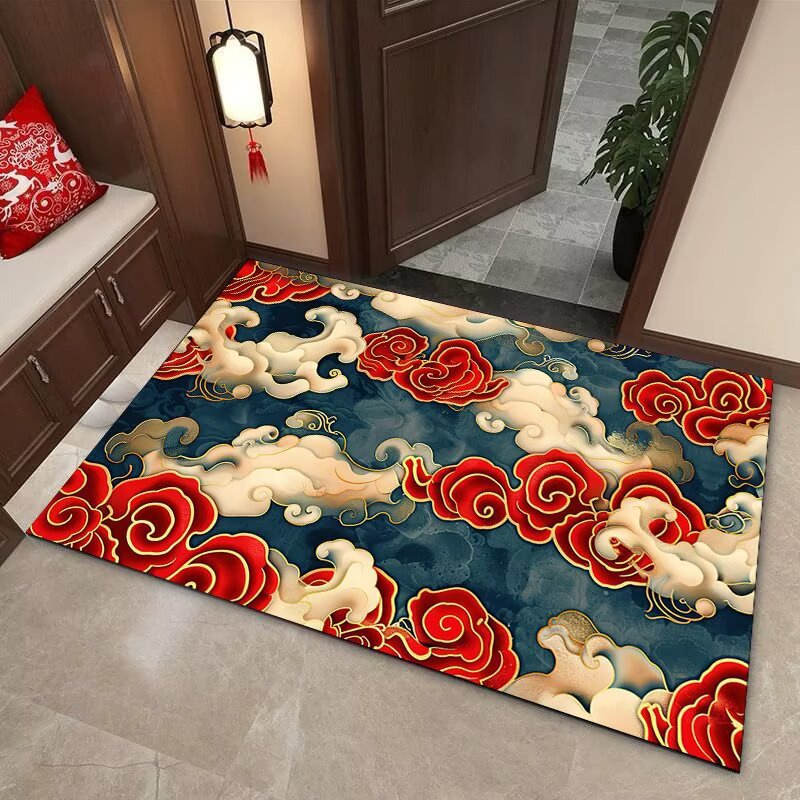 Elegante Wolkenmotiv Bereichsmatte Brehn