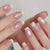 Elegante französische Spitzen-Gel-Nägel zum Aufkleben Brehn