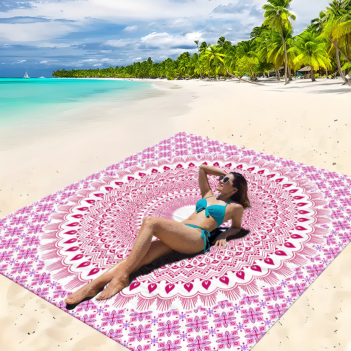 Mandala Design Strandmatte Brehn