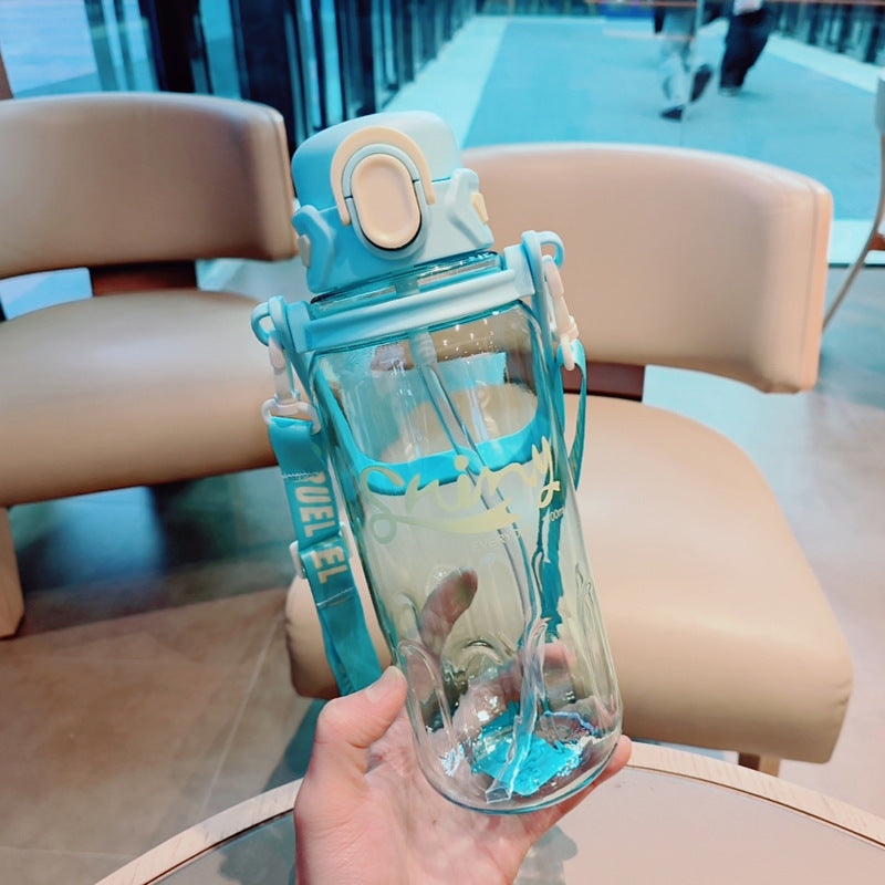 Damen Ergonomische Trinkflasche mit auslaufsicherem Deckel Brehn