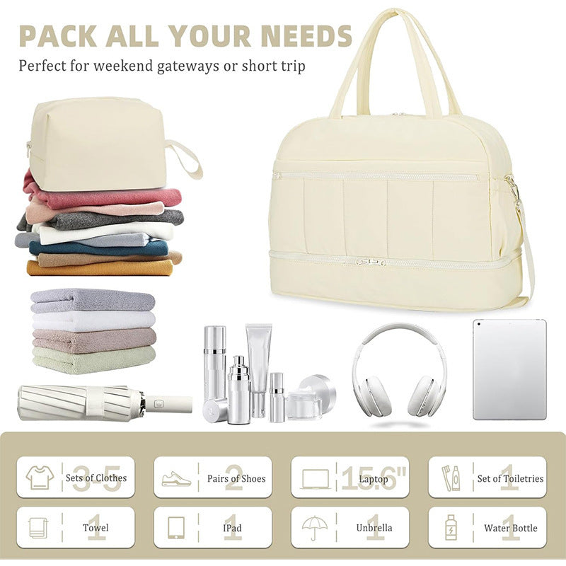 Multifunktionale Reisetasche mit Abnehmbarer Kosmetiktasche Brehn