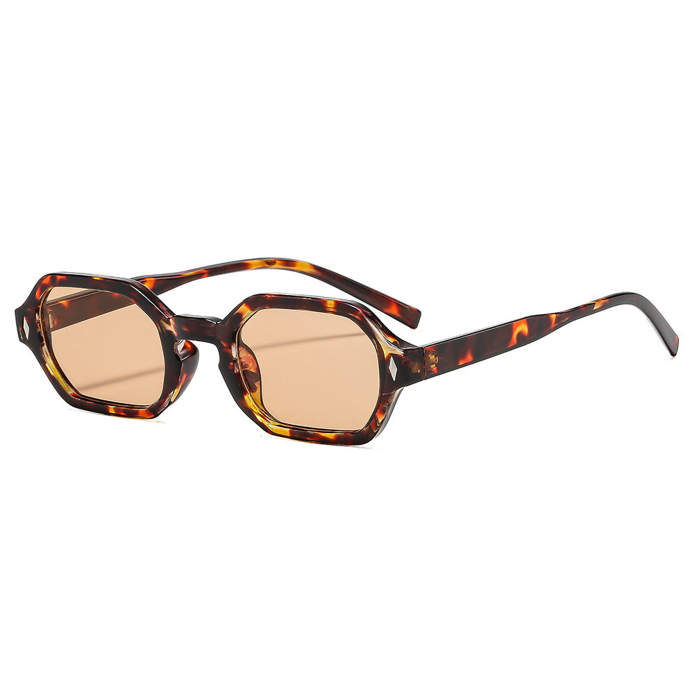 Damen stilvolle Sonnenbrille im modernen achteckigen Design mit UV-Schutz Brehn
