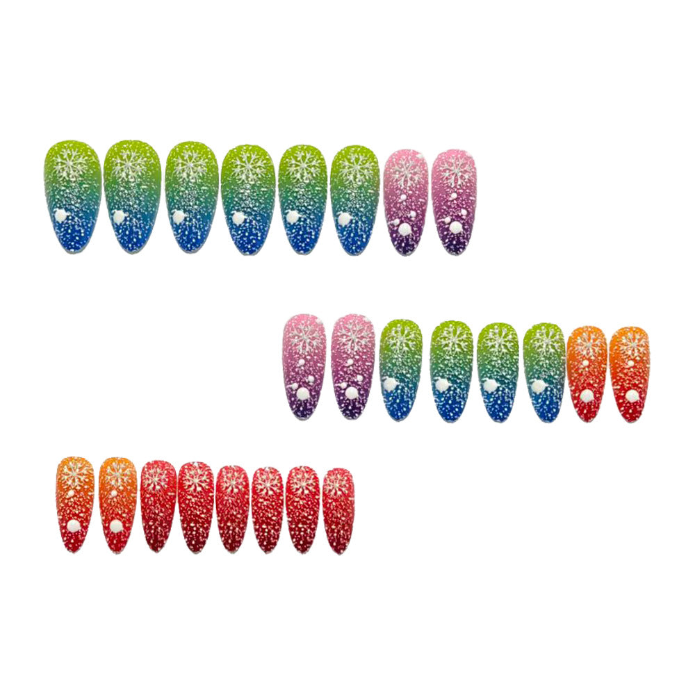 Kunstnägel Im Kreativen Glitzer-Gradient-Design Brehn