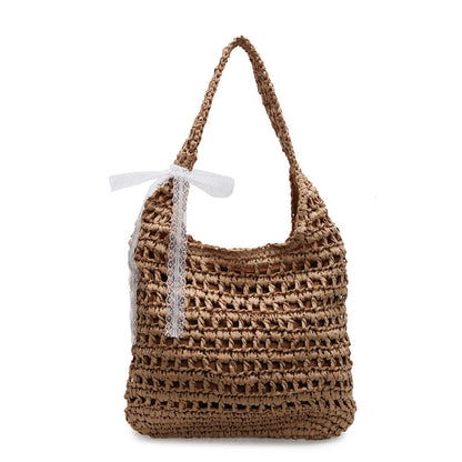 Handgefertigte Strandtasche mit Spitze Brehn