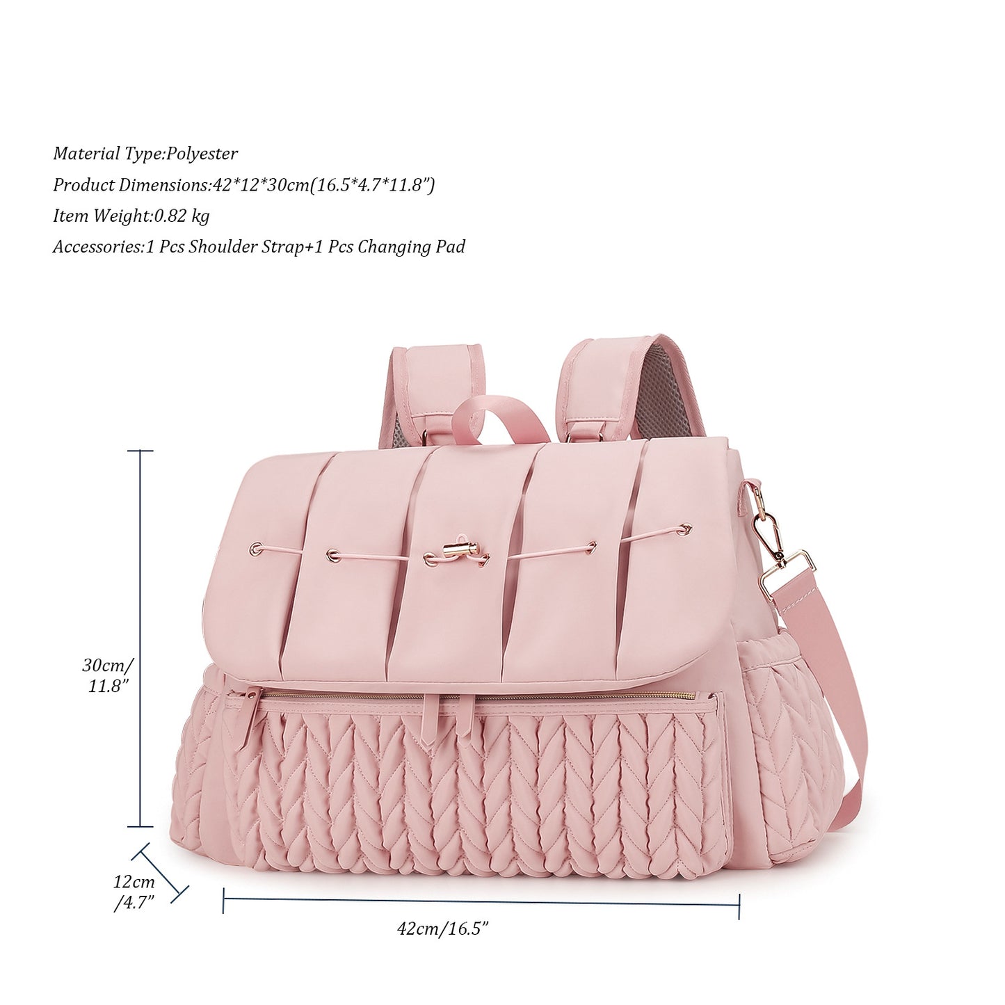 Eleganter und Stylischer Rucksack mit Kunstleder und Geflochtenem Design Brehn