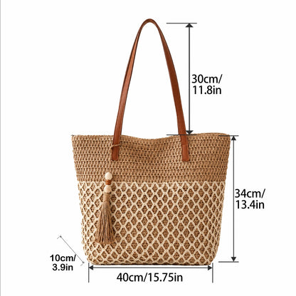 Sommerliche Makramee Schultertasche Brehn