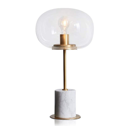 Moderne Minimalistische Tischlampe mit Glasschirm