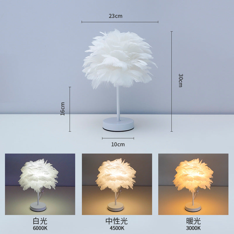 Federnde dekorative Tischlampe