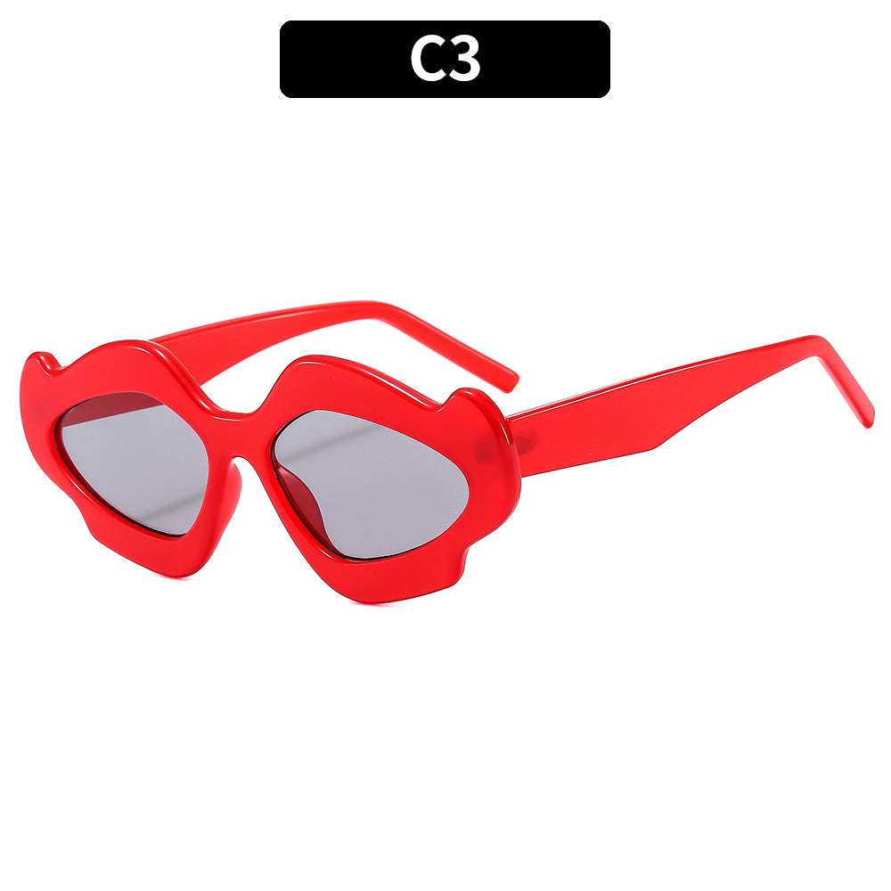 Einzigartige skulpturale Schild Sonnenbrille