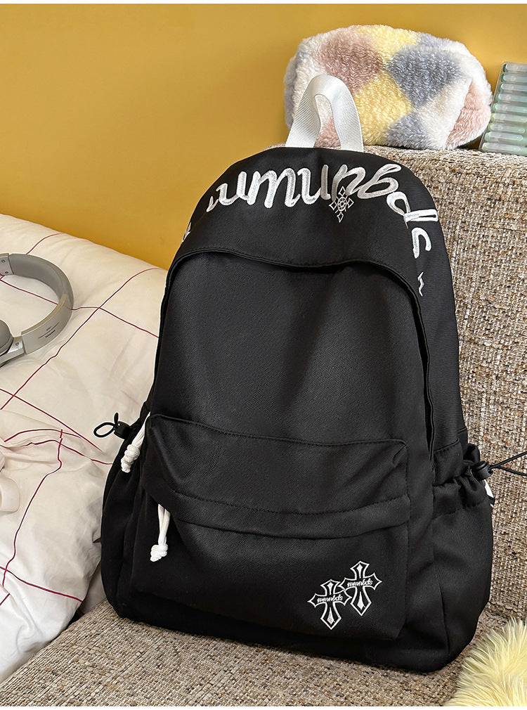Lässiger Mehrfach-Taschen Canvas Schulrucksack