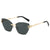 High-Fashion Gradient Shield Sonnenbrille Brehn
