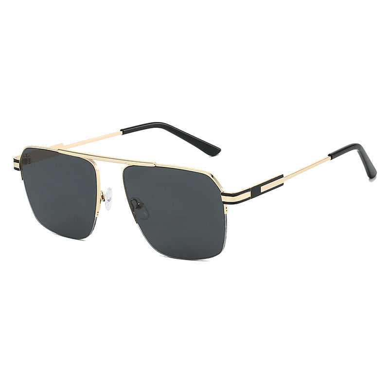 Herren Geometrische Schild Sonnenbrille Brehn