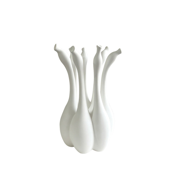 Künstlerischer skulpturaler Blumenhalter
