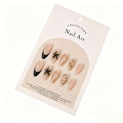 Luxuriöses dekoratives Press-On-Nagelset