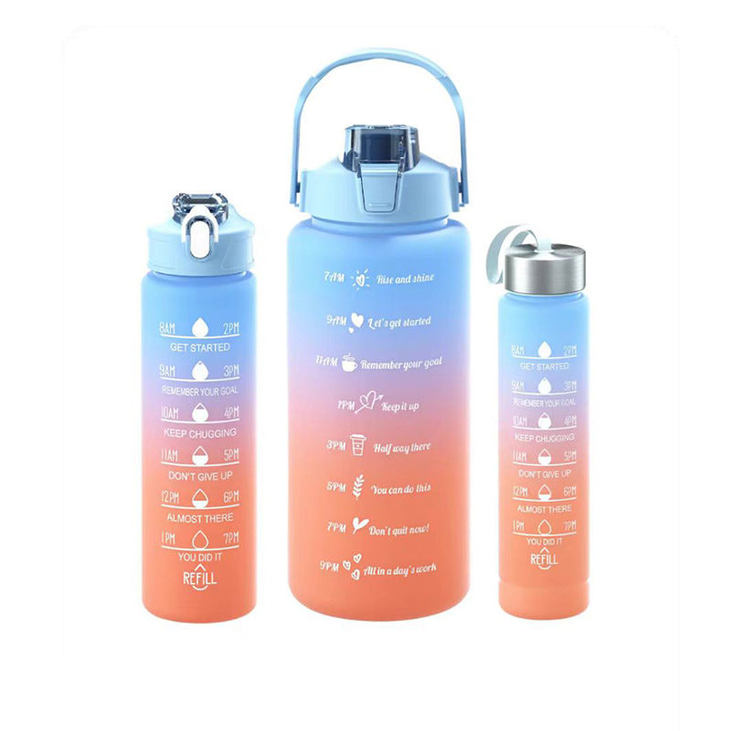 Unisex Motivierende Wasserflasche mit Zeitmarkierungen Brehn