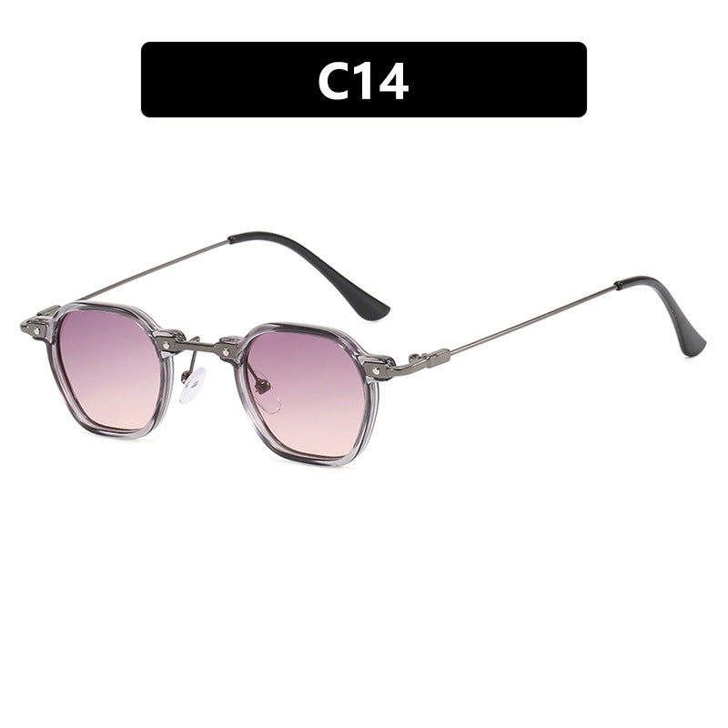 Damen modische Sonnenbrille im eleganten Design mit sechseckigem Rahmen Brehn