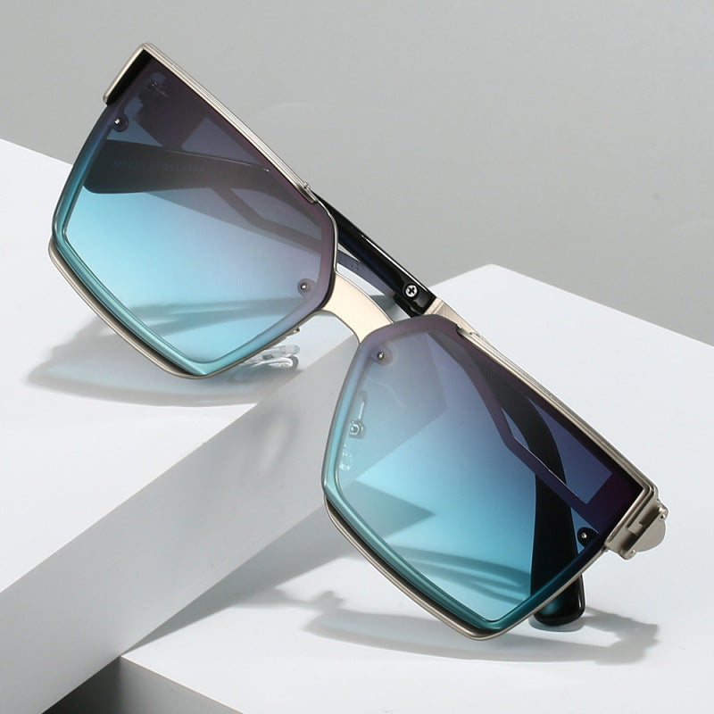 Damen stylische rechteckige Sonnenbrille Brehn