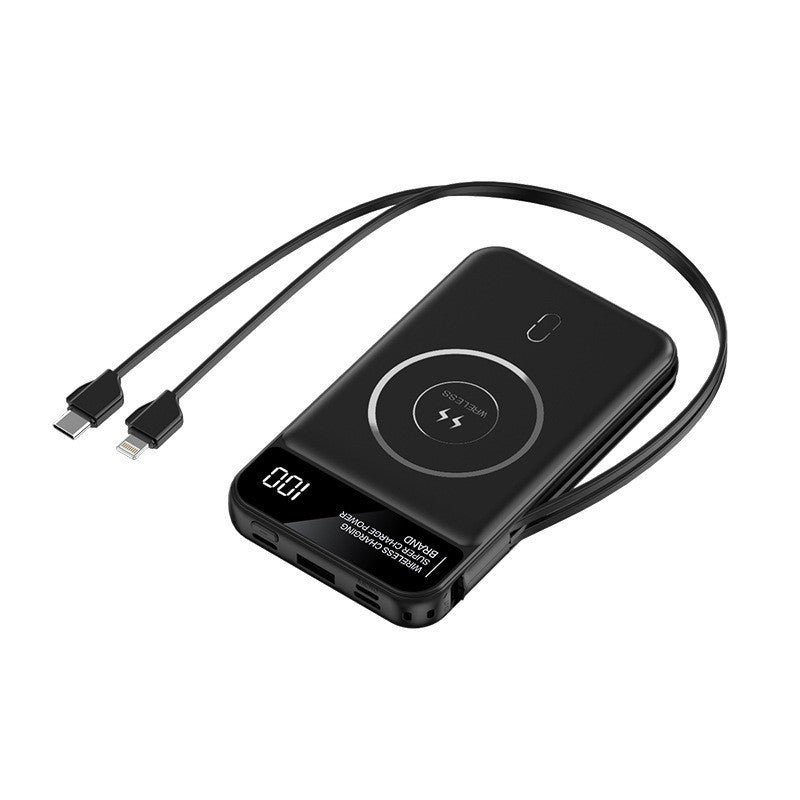 Kabellose Powerbank mit Innovativer Schnellladefunktion und Digitaler Anzeige Brehn