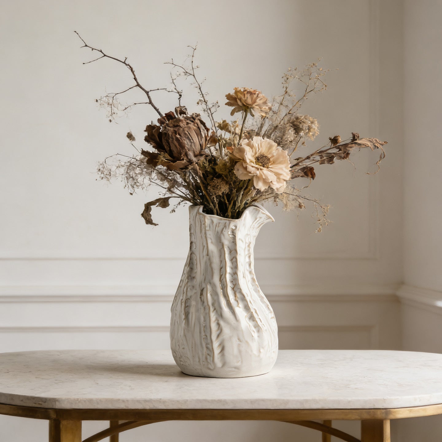 Handgefertigte Texturierte Keramische Dekorative Vase