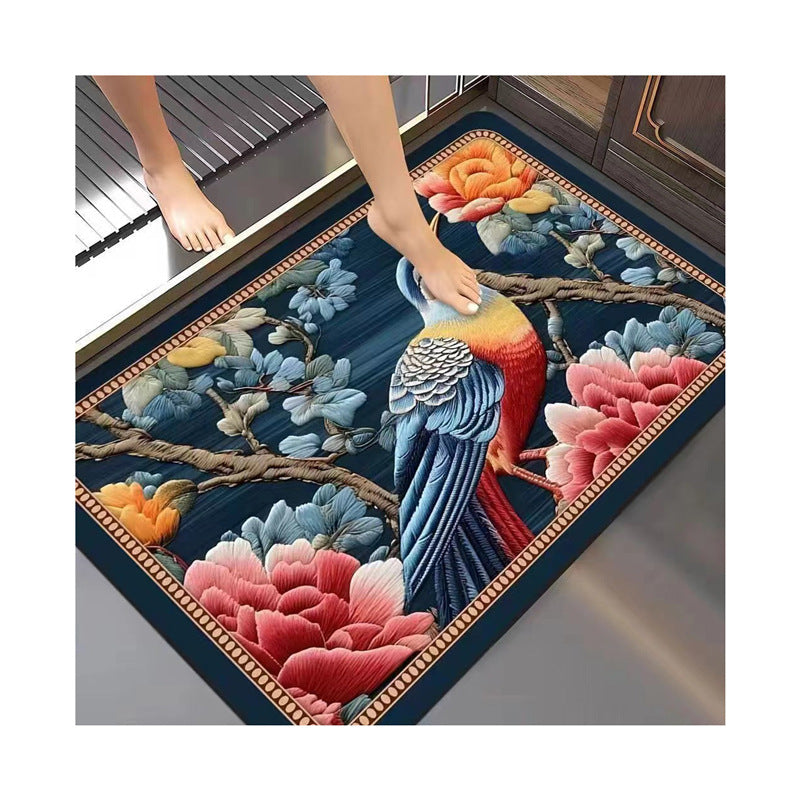 Florale Prägung Memory Foam Badmatte Brehn