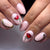 Florale Rosen Nagelkunst Brehn