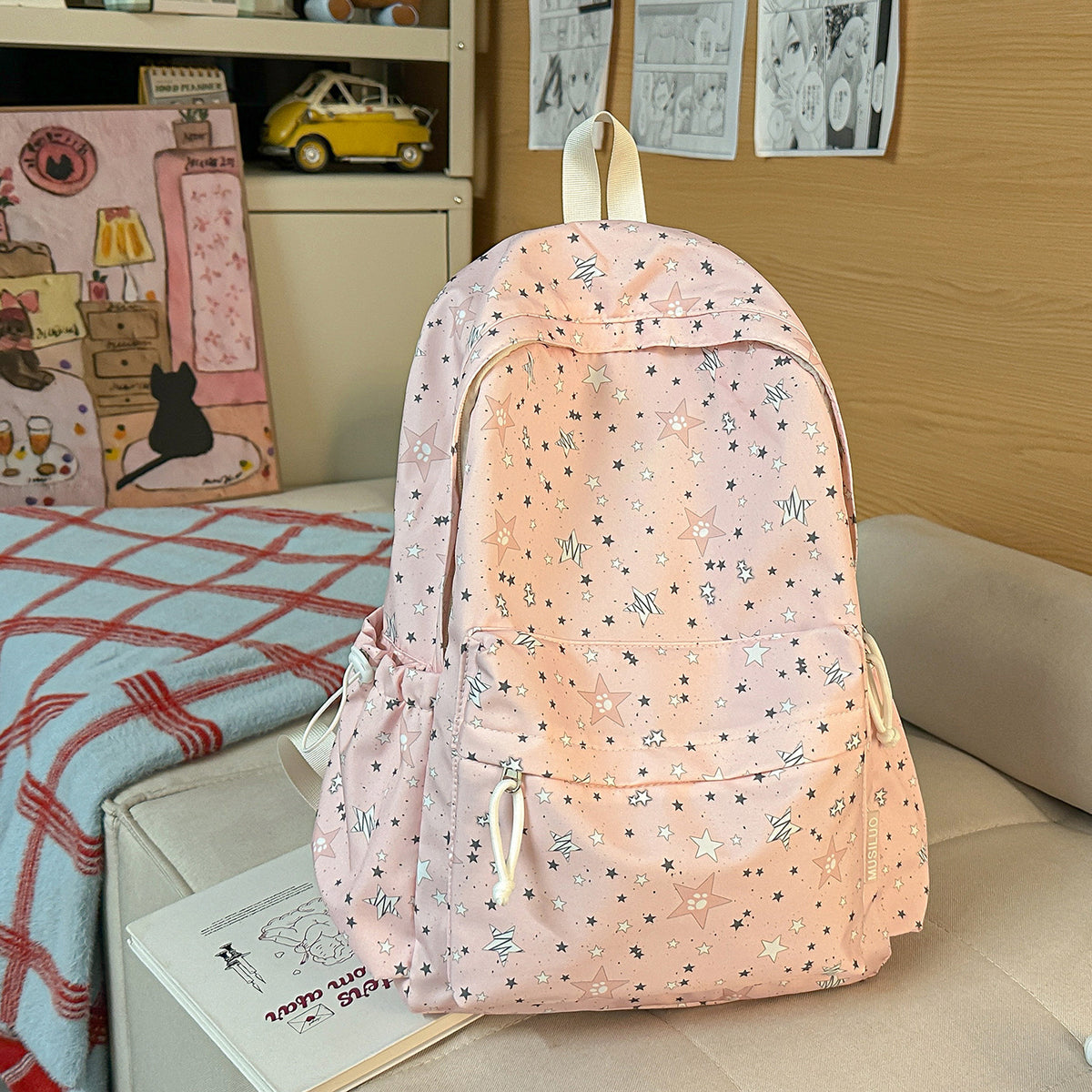 Trendiger Sternmuster-Rucksack Brehn
