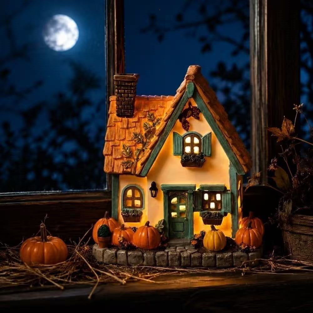 Dekorative herbstliche Hausfigur Brehn