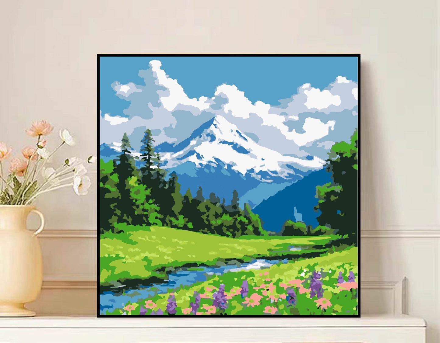 Scenic Mountain Landscape Leinwandkunst Brehn