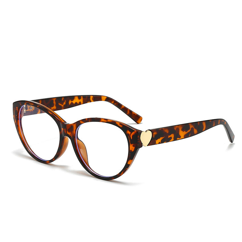 Damen Cat-Eye Sonnenbrille mit Herzmotiv Brehn