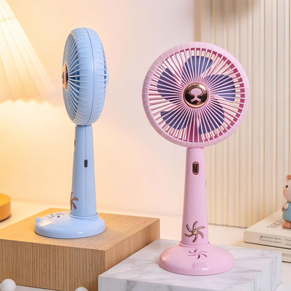 Kühlbarer wiederaufladbarer Hand- und Tischventilator mit abnehmbarer Basis und USB-Ladung Brehn