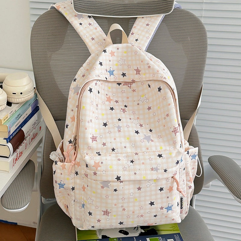 Stylische Gepunktete Sternenmuster Rucksack Brehn