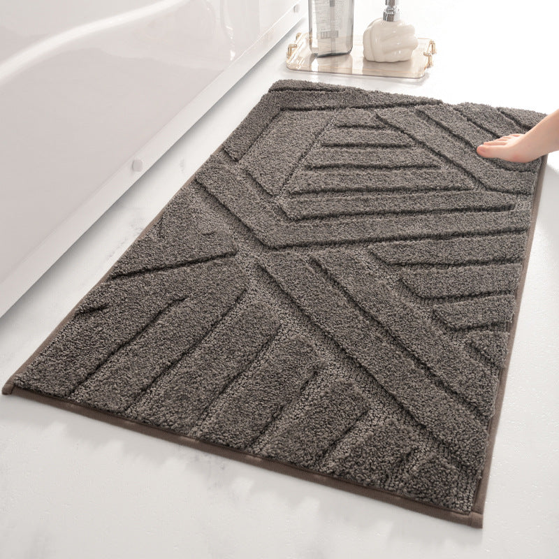 Moderne geometrische Badematte Brehn