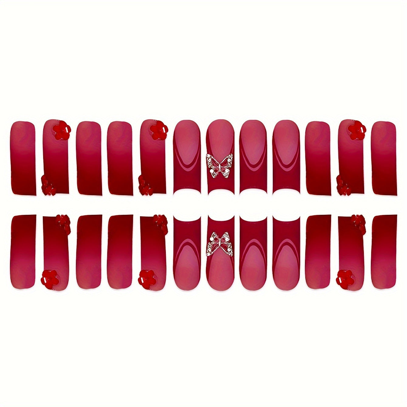 Dekorativer Press-On Nagelset Brehn