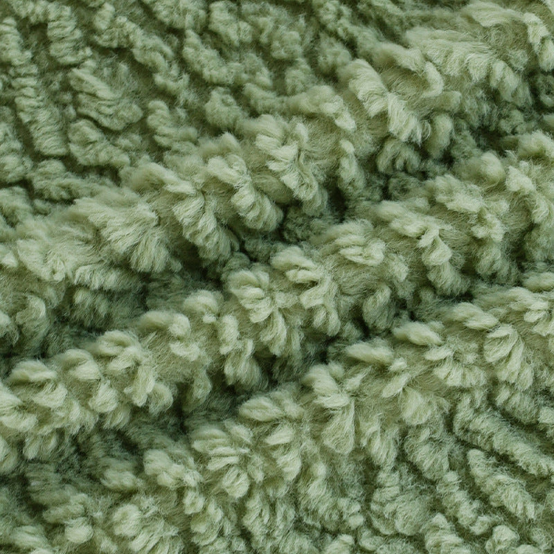 Quadratischer Zierkissenbezug mit wolligem Schaffell‑Effekt und extraweicher Sherpa‑Haptik Brehn