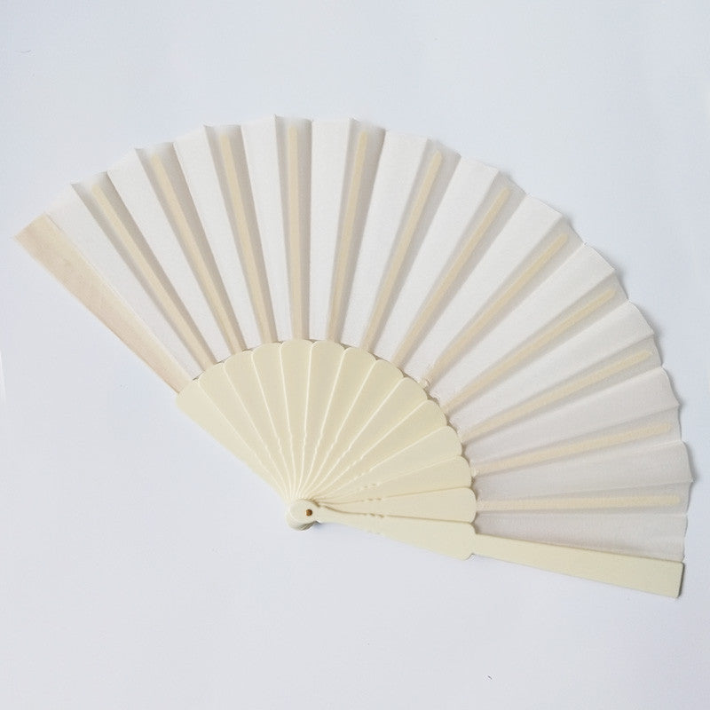 Damen eleganter Handfächer aus hochwertigem Papier und Naturmaterialien Brehn