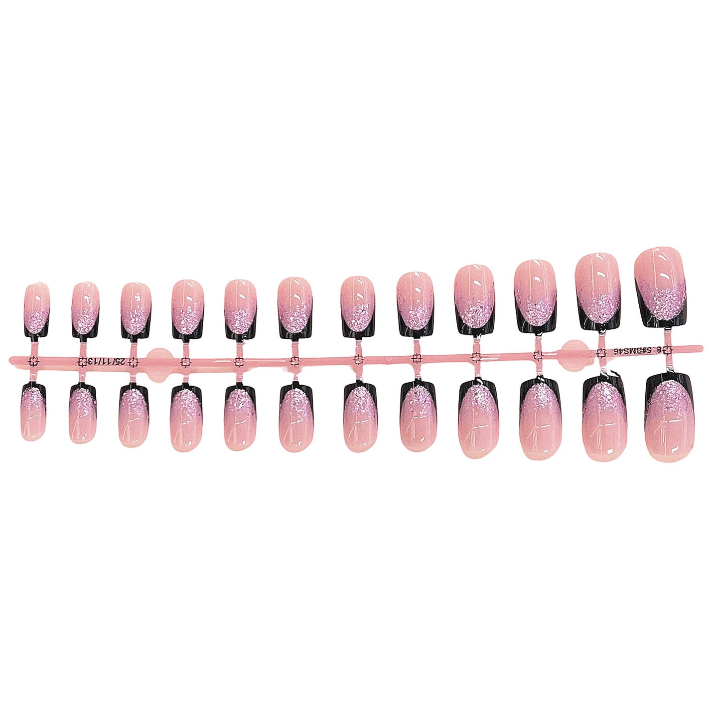 Glitzernde Tipp Press-On Nagelset Brehn