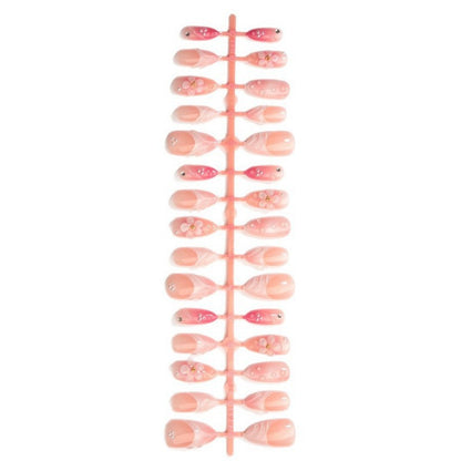 Elegante Blumen Design Fake Nägel Brehn