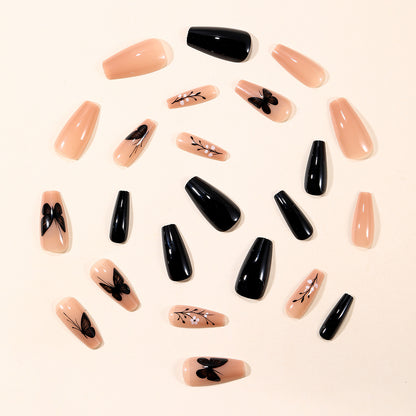 Dekorative Schmetterling Nagelkunst Verlängerungen Brehn