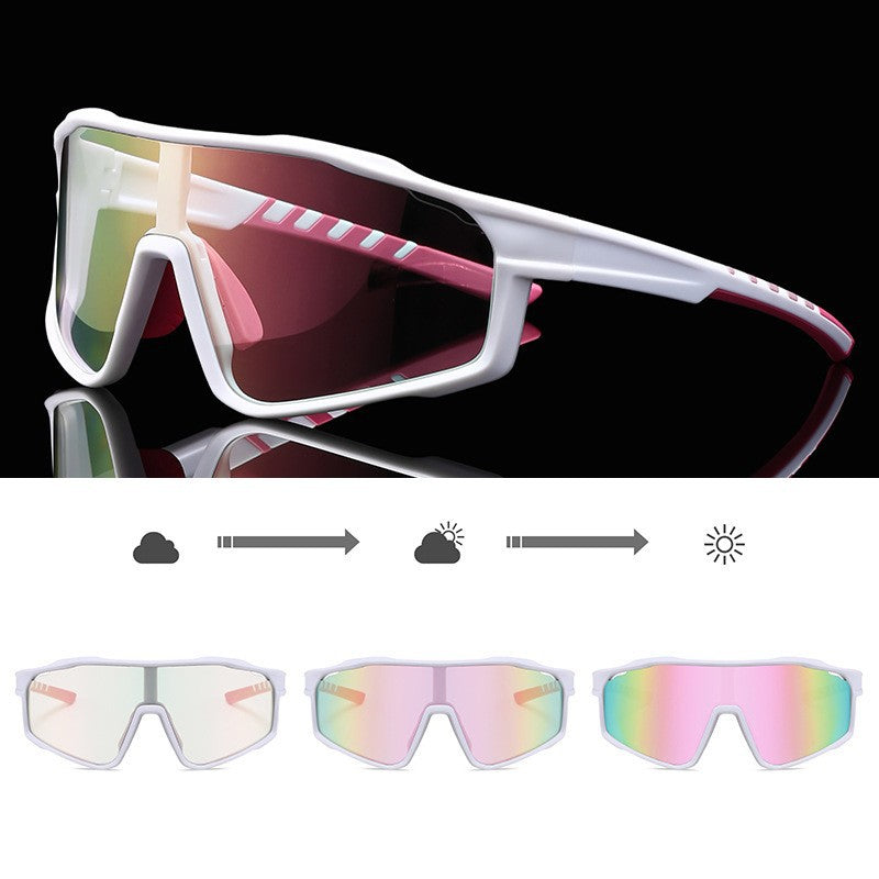 Unisex Sportliche Radbrille mit phototropen Gläsern und aerodynamischem Design Brehn