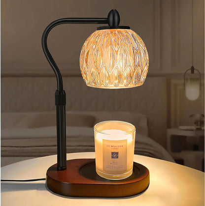 Vintage-inspirierte Glas-Tischlampe