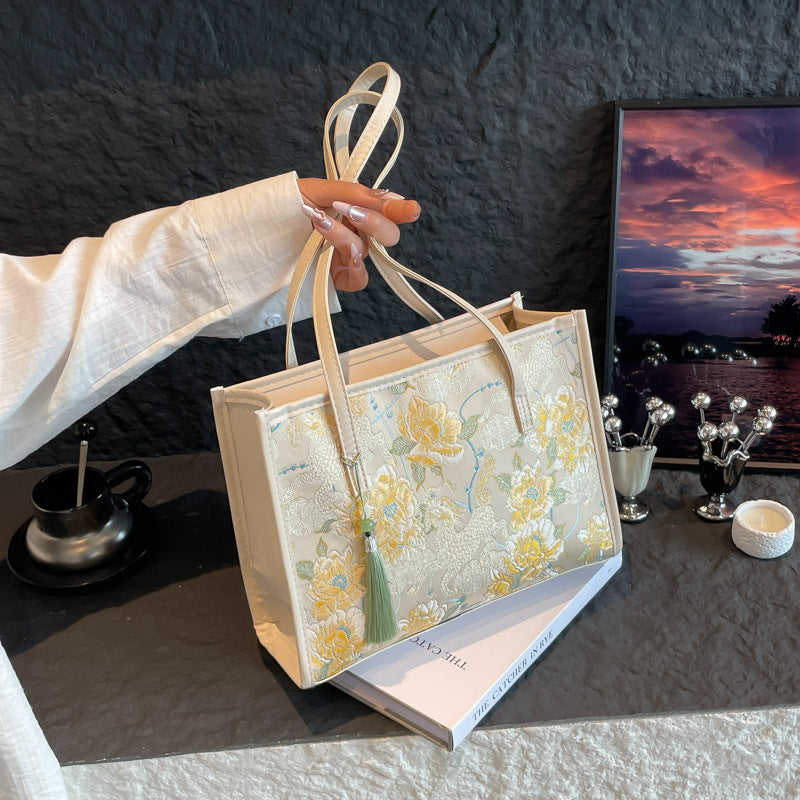 Bestickte Schmetterlingsmuster-Handtasche Brehn