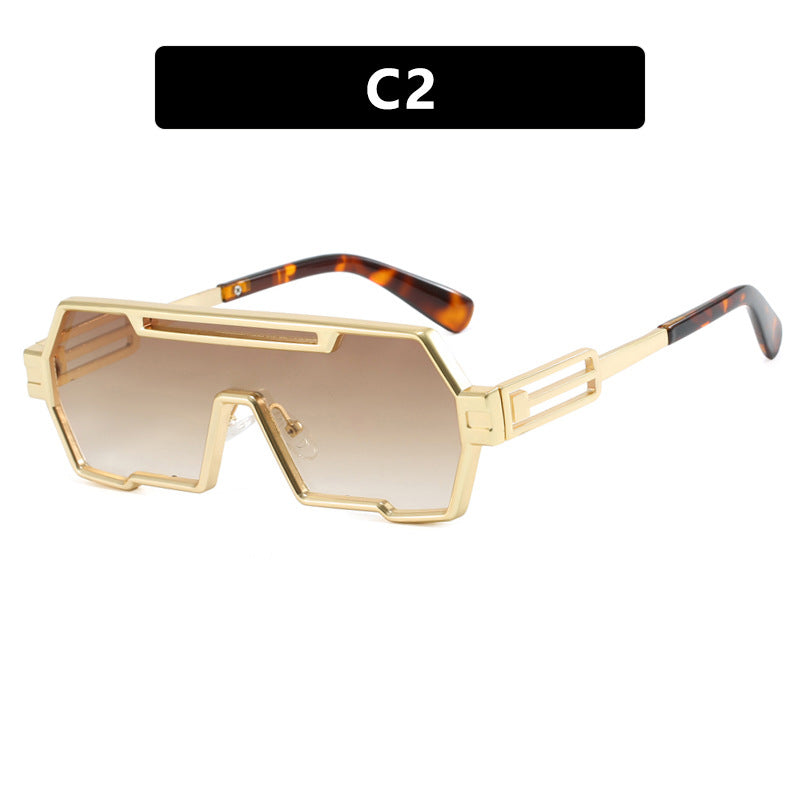 Damen futuristische Sonnenbrille im markanten Sechseckdesign Brehn