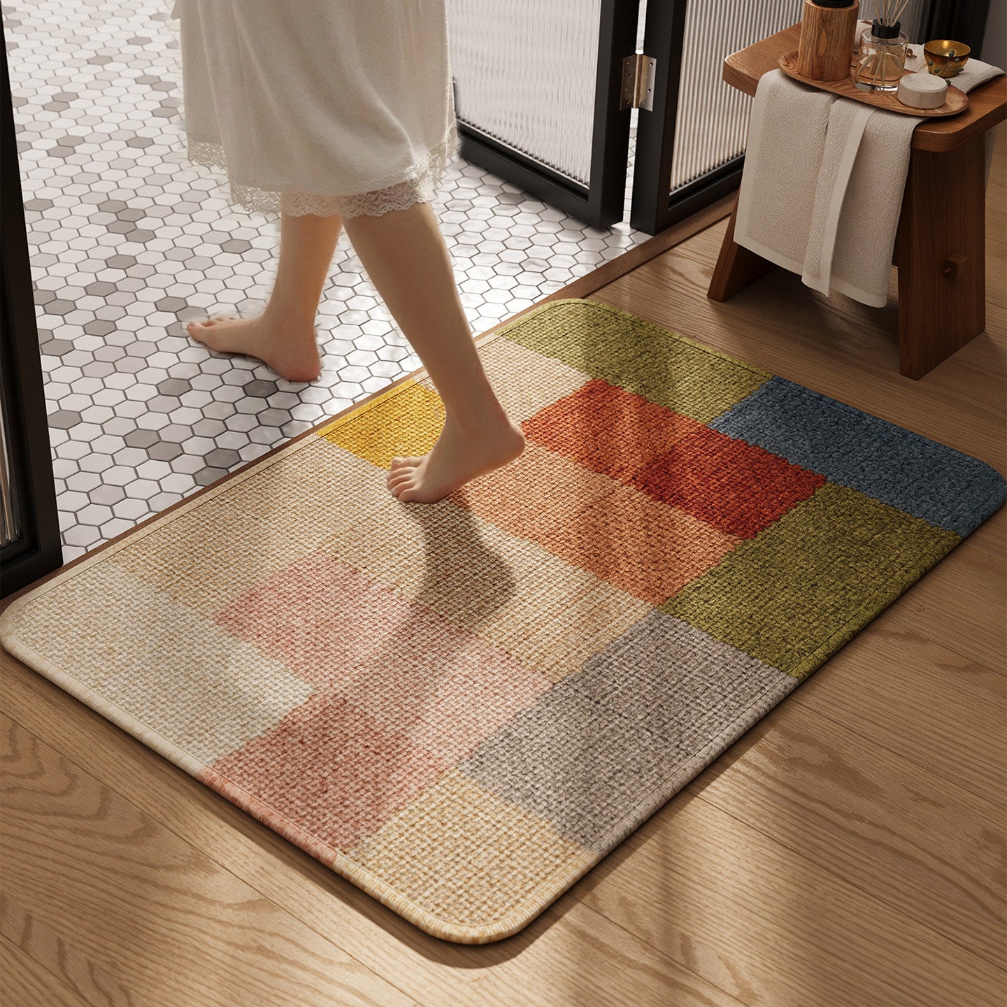 Stylische Badematte Brehn