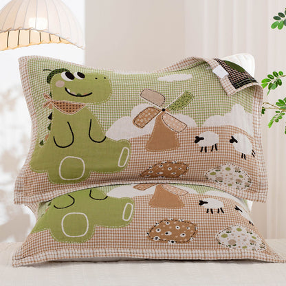 Damen Kissenbezug mit niedlichem Dinosaurier-Motiv Brehn
