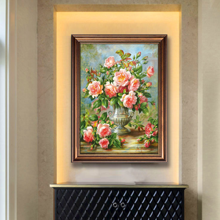 Blumenkunst Leinwanddruck