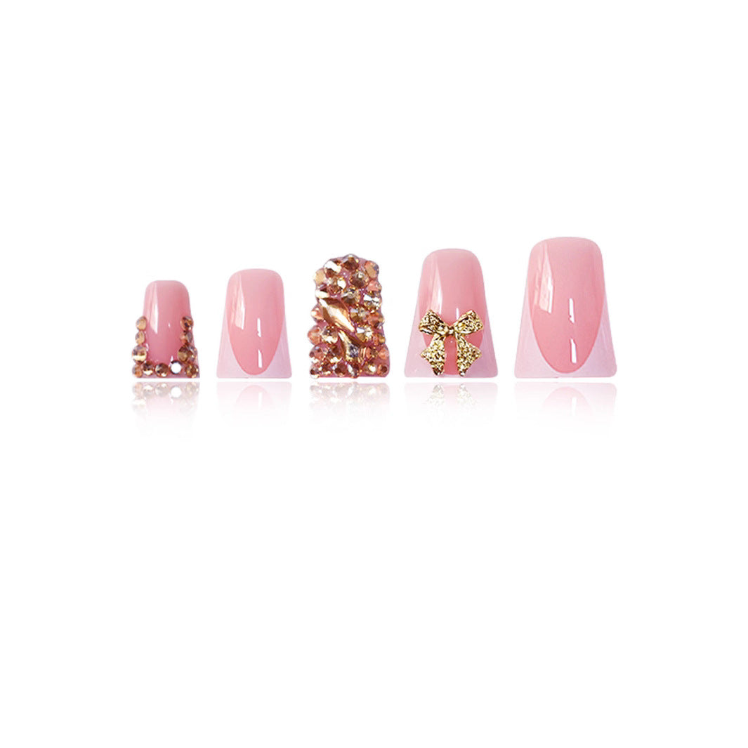 Dekoratives Langer Press-On Nagelset Brehn